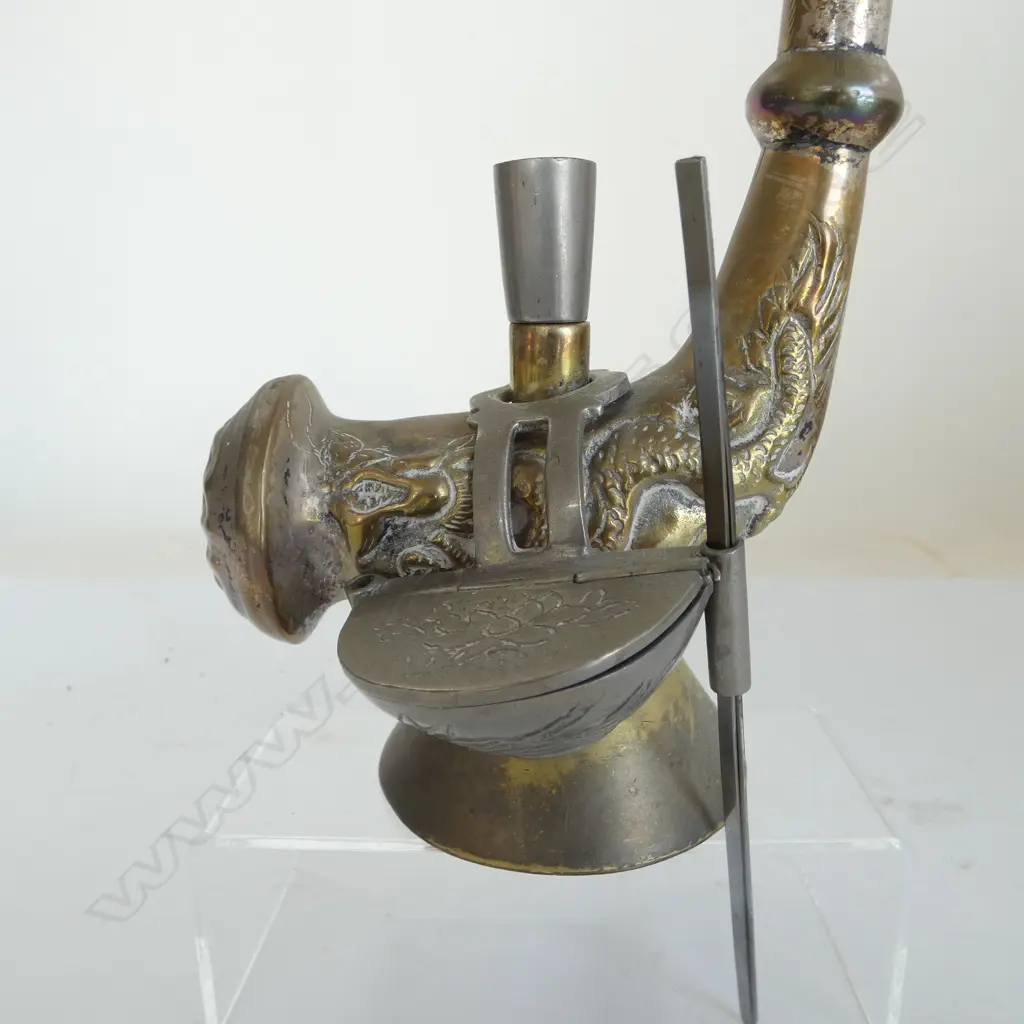 ORIENTAL BRASS OPIUM PIPE H.530mm Image 1++
