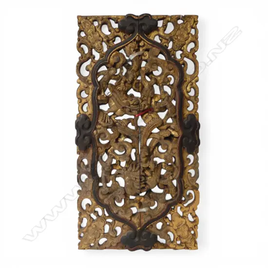 ORIENTAL GILT WOOD CARVING 760x390mm