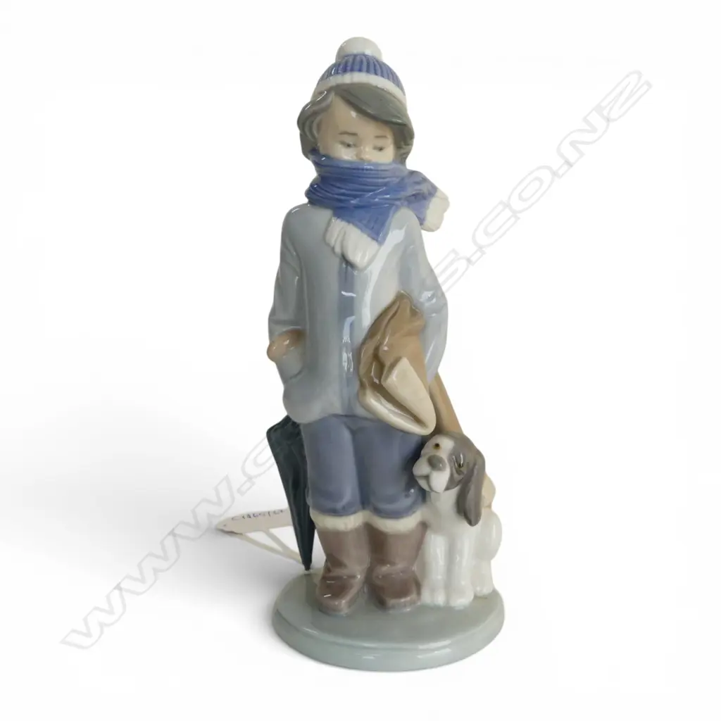 LLADRO #5220 WINTER BOY H.195mm Image 1++