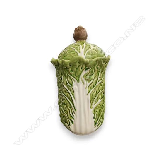 CERAMIC CABBAGE LEAF JAR 330 x 160 mm