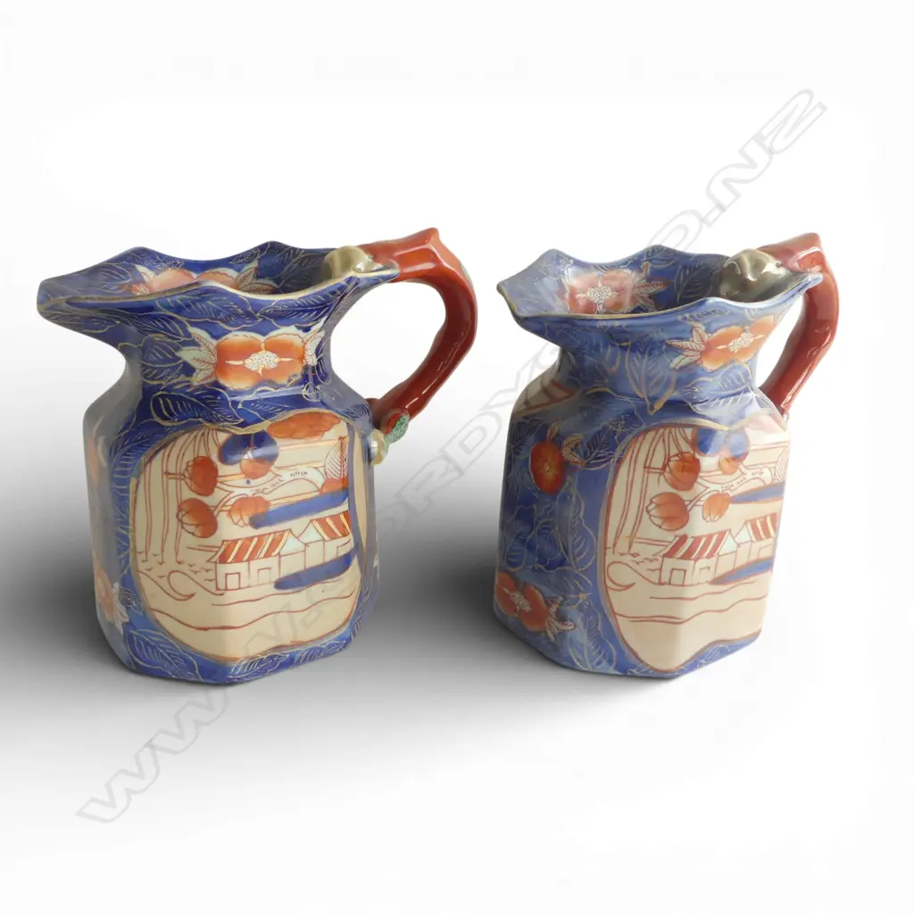 2 IMARI JUGS MARKED 'IRONSTONE' VERSO H.180mm Image 1++