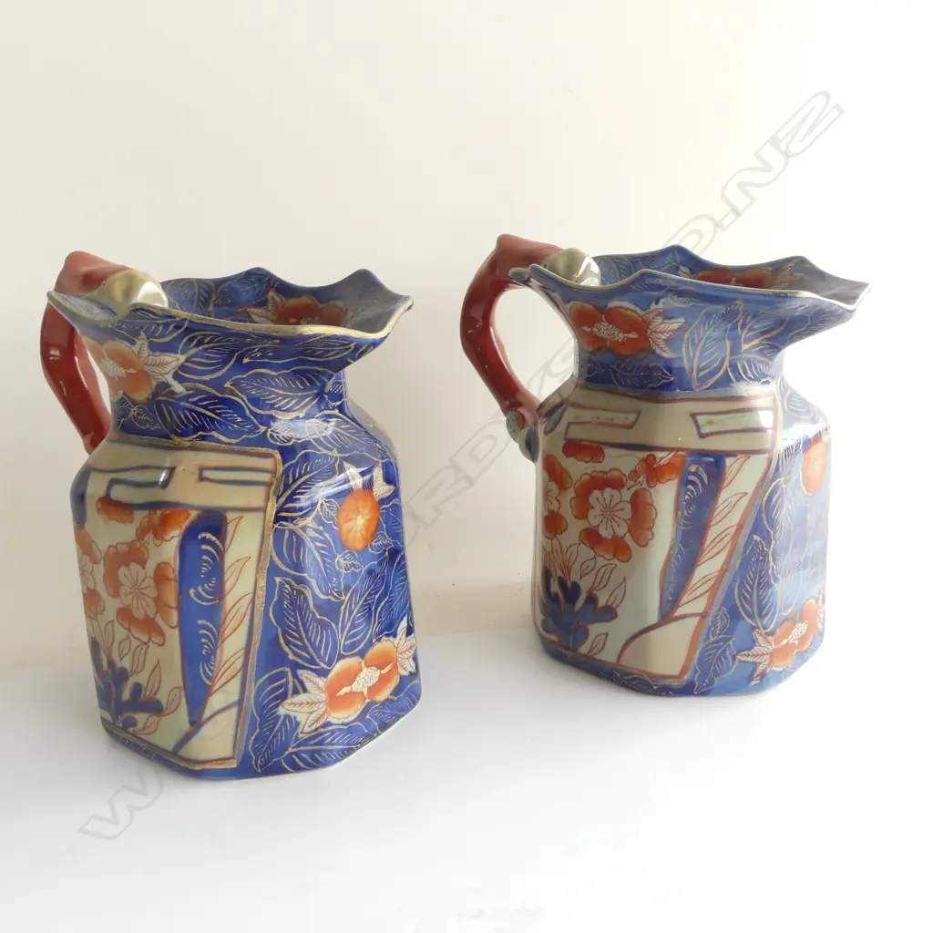 2 IMARI JUGS MARKED 'IRONSTONE' VERSO H.180mm Image 1++