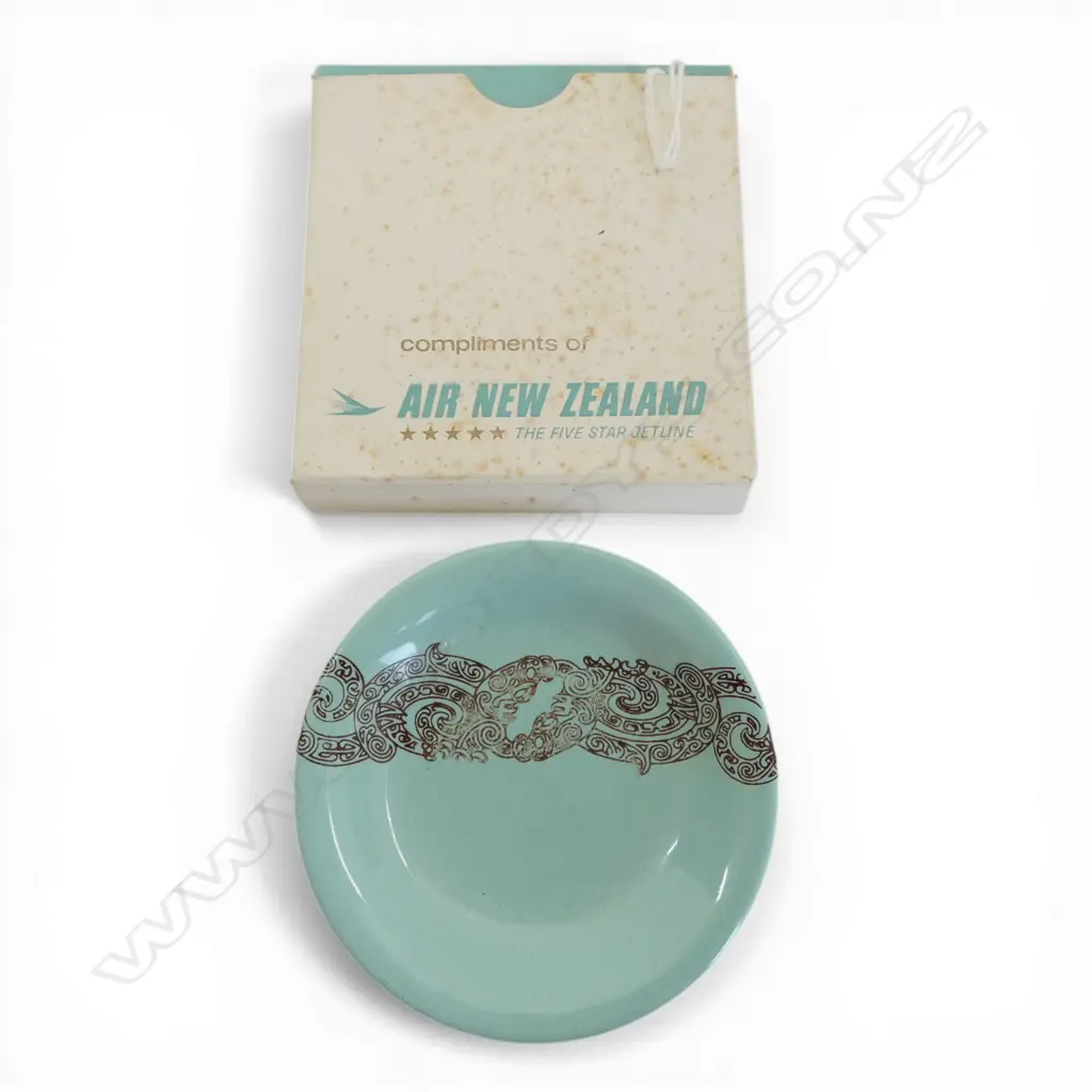 BOXED CROWN LYNN AIR NEW ZEALAND BUTTER DISH  Image 1++