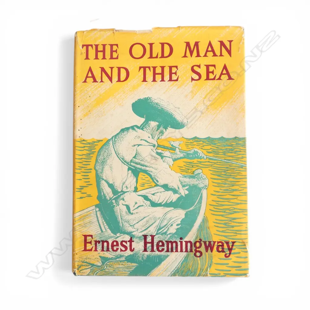 BOOK 'THE OLD MAN AND THE SEA' by ErnestHemingway" by 'The Reprint Society London' 1953 w dust cover  Image 1++