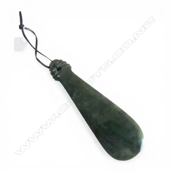 MODERN SMALL GREENSTONE PATU L.180mm