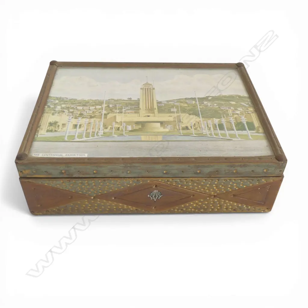 1940 Wellington 'THE CENTENNIAL EXHIBITION' box, Image 1++