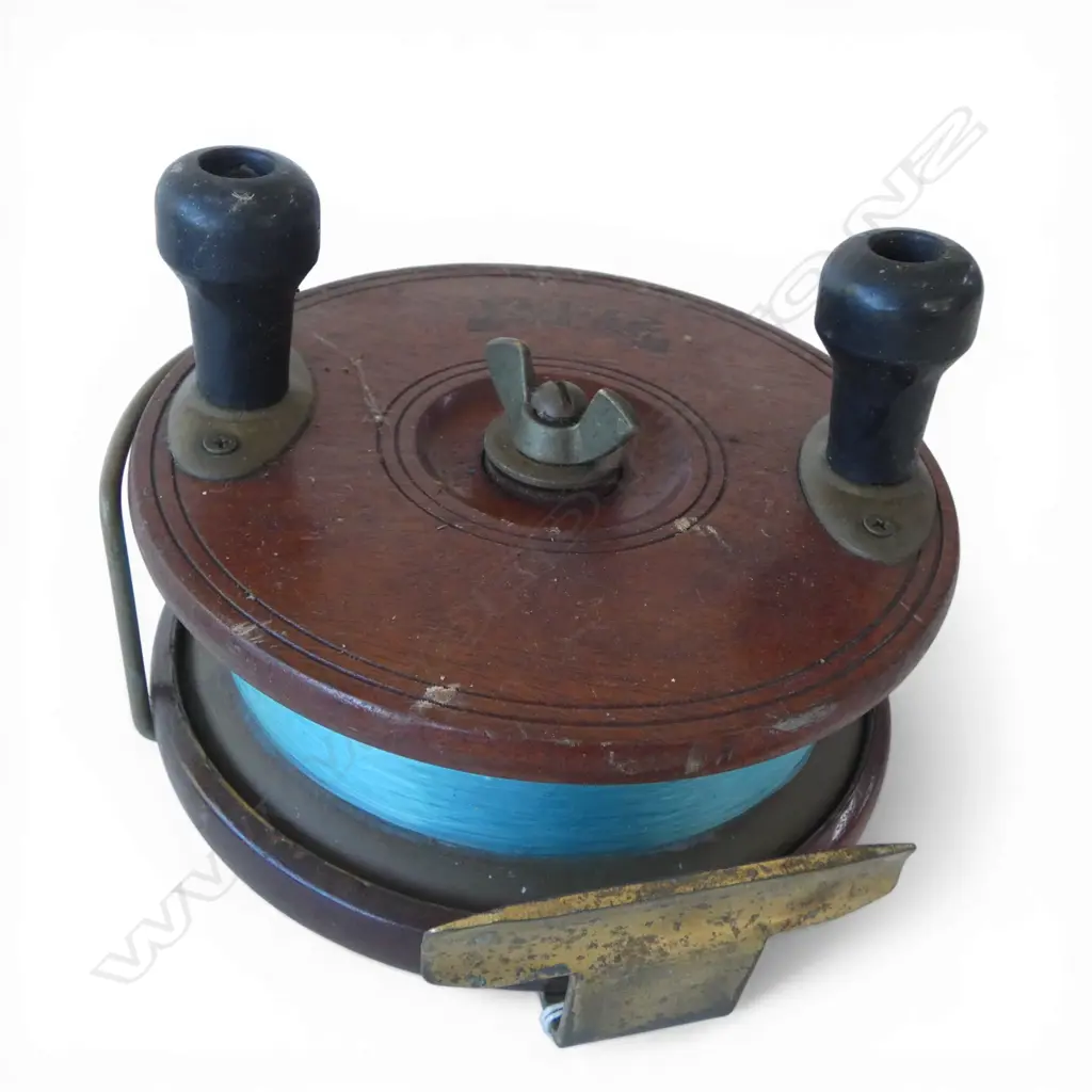 VINTAGE PEETZ MID 20thC OAK WOOD REEL Image 1++