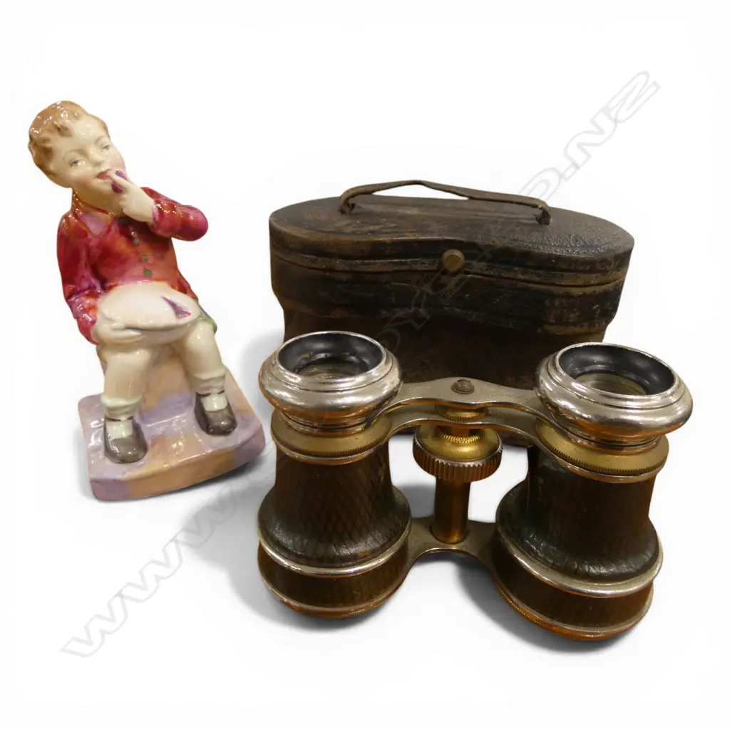 ROYAL DOULTON 'LITTLE JACK HORNER' H.110mm + PR OPERA GLASSES Image 1++