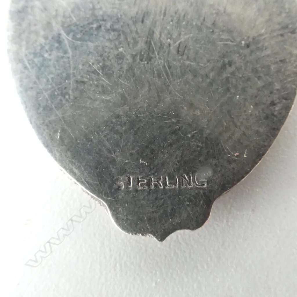 4 STG SILVER FOB MEDALLIONS 2 w. gold? shields 26.36gms Image 1++