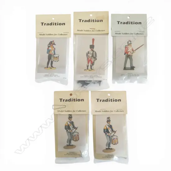 5 TRADITION NAPOLEONIC LEAD MODEL SOLDIER KITS 54mm IN ORIGINAL PACKAGING