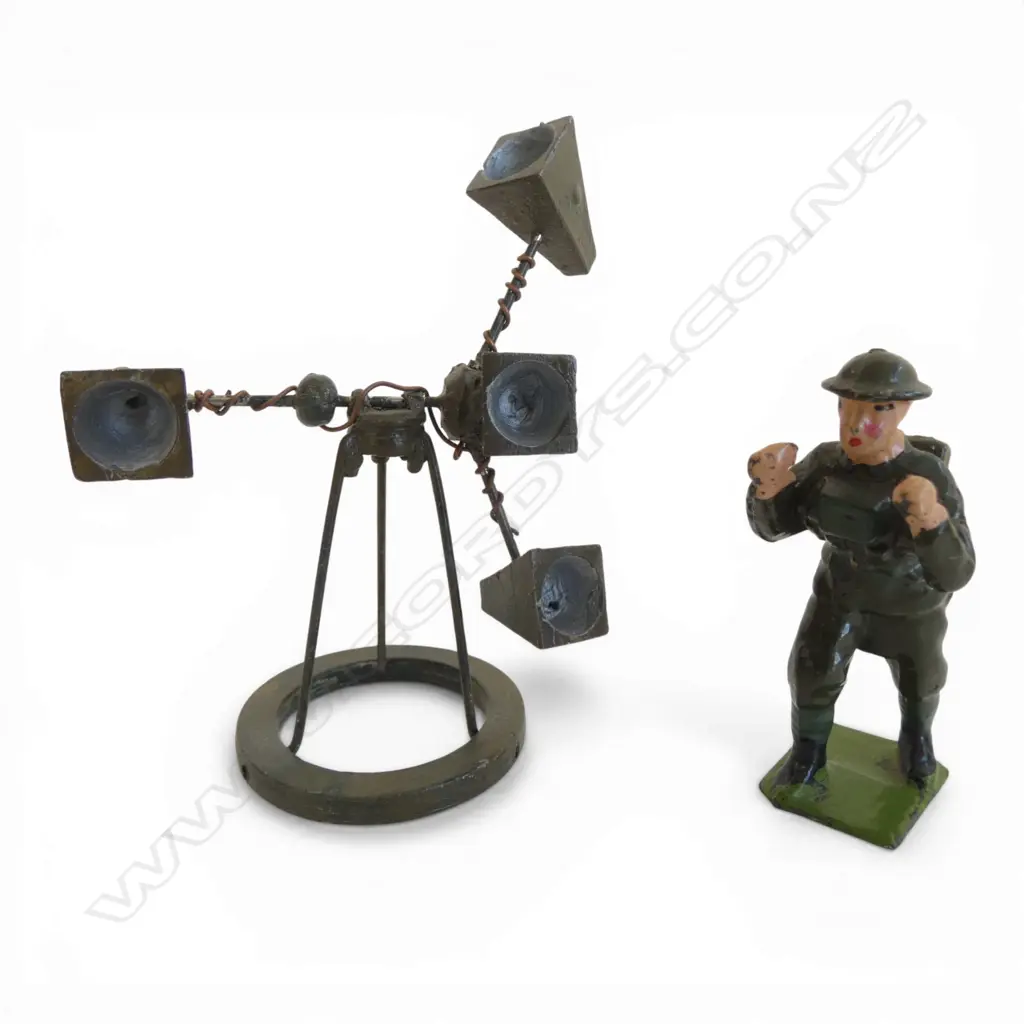 VINTAGE BRITAINS LEAD MODEL SOLDIER SOUND LOCATOR & OPERATOR Image 1++