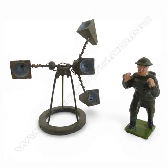 VINTAGE BRITAINS LEAD MODEL SOLDIER SOUND LOCATOR & OPERATOR