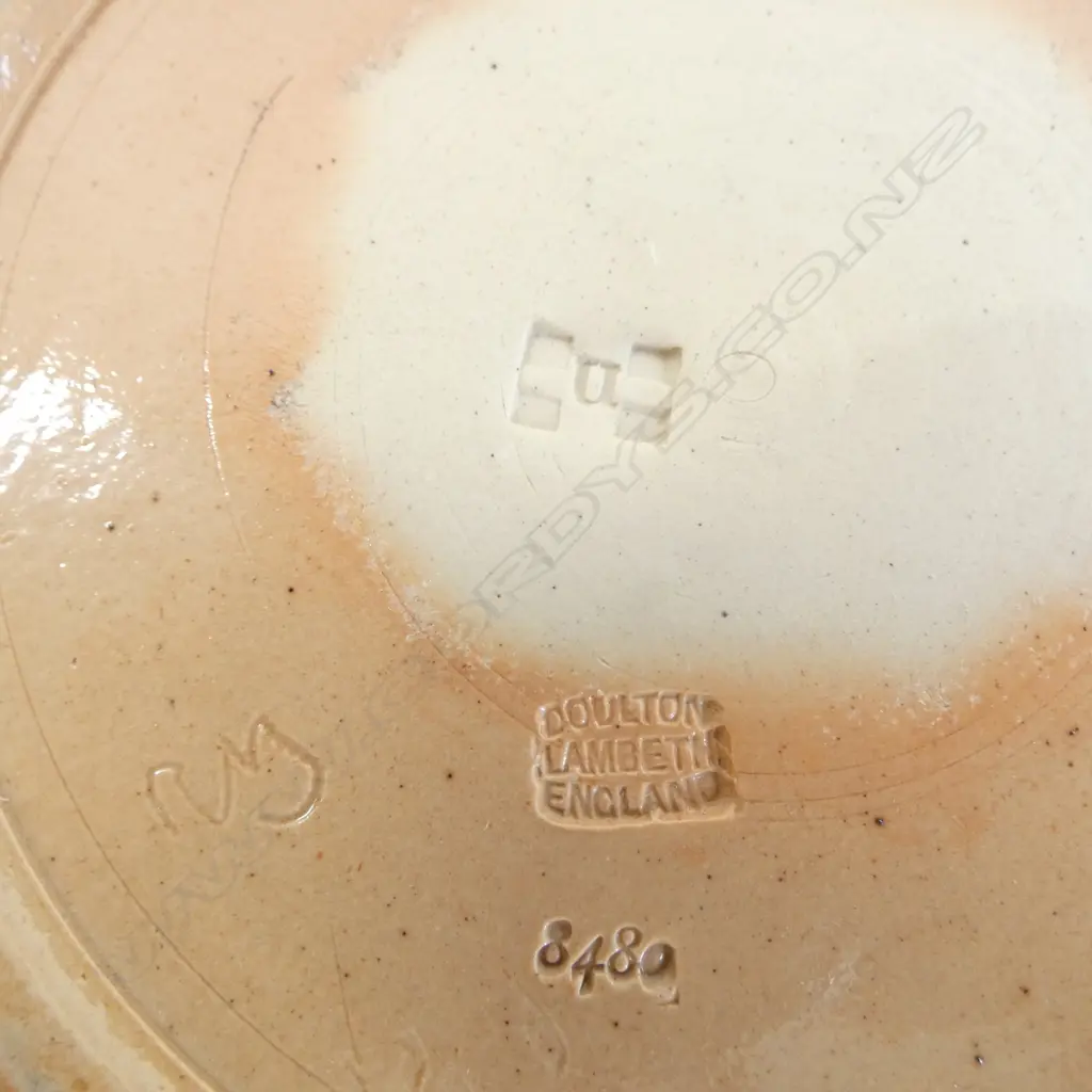 DOULTON SLATER'S PATENT Art Nouveau STONEWARE BISCUIT BARREL / HUMIDOR. H.140mm Image 1++