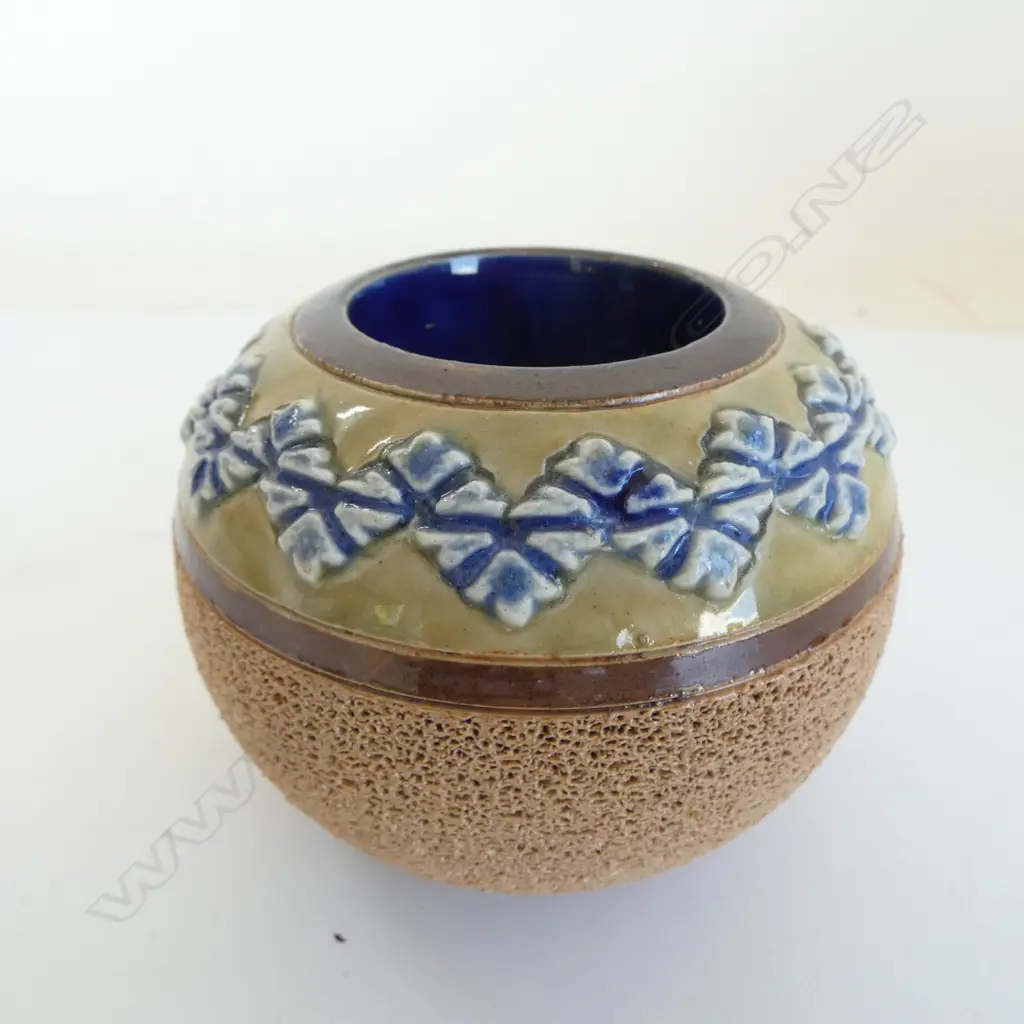 DOULTON LAMBETH STONEWARE VESTA. 'SHEW US A LIGHT'. H.80mm Image 1++