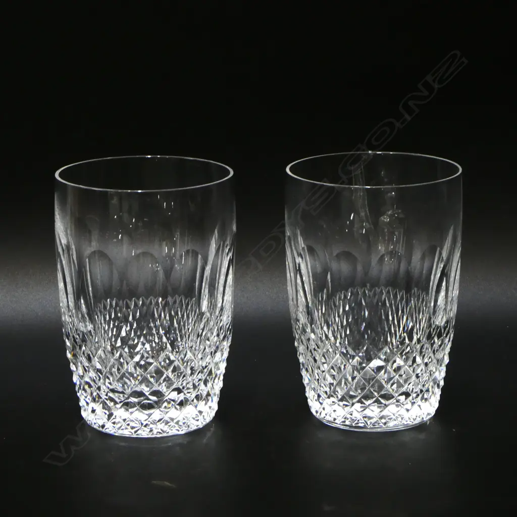 PR LARGE WATERFORD CRYSTAL VINTAGE TUMBLERS ‘COLLEEN’, H.105mm Image 1++