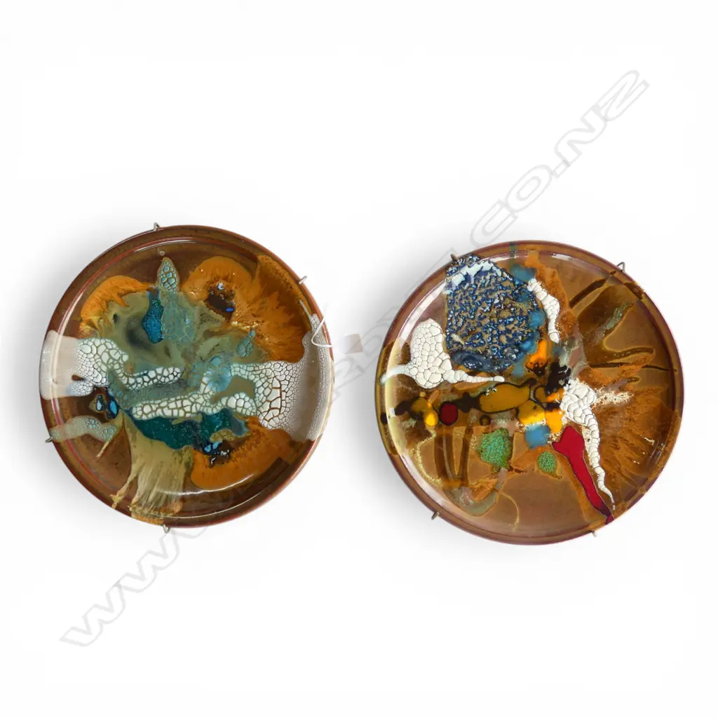 2 BRIAN GARTSIDE PLATES 350mm dia Image 1++