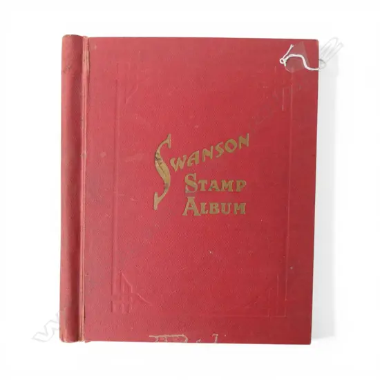 NZ & WORLD VINTAGE STAMP ALBUM INCLUDES AUSSIE SIDE FACE QUEENS 