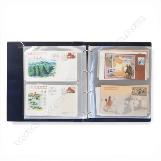 COLLECTION OF 90 CHINA FIRST DAY COVERS IN ALBUM 