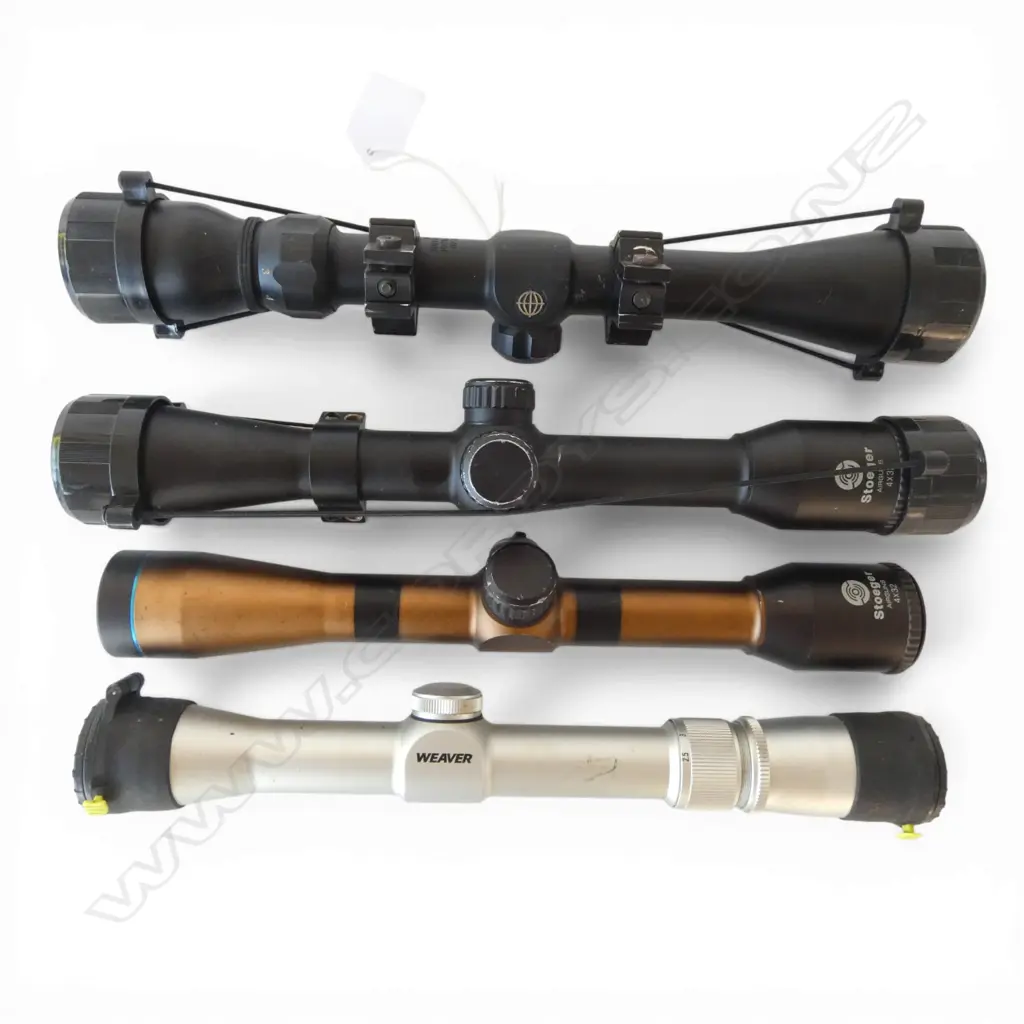 4 SCOPES; 2 STOEGER 4x32, TASCO, WEAVER Image 1++