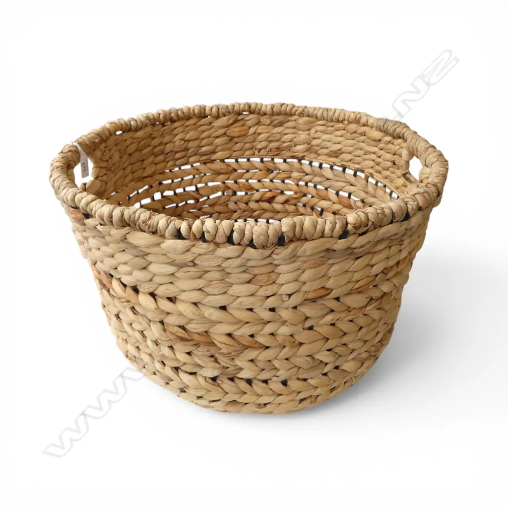 VINTAGE WOVEN BASKET Dia.500mm Image 1++