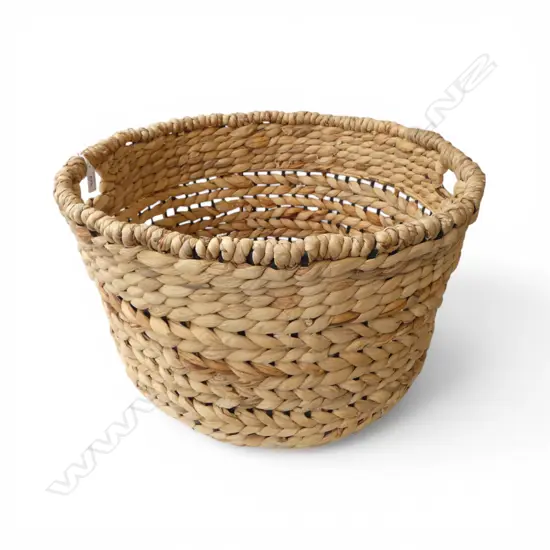 VINTAGE WOVEN BASKET Dia.500mm