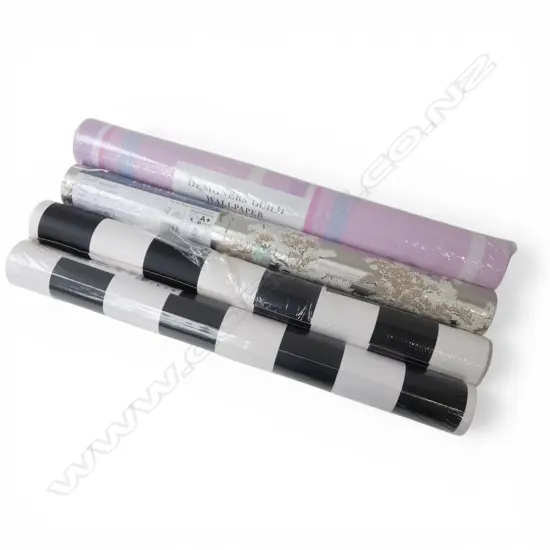 4 ROLLS OF DESIGNER WALL PAPER