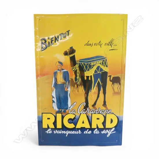 FRENCH  RICARD TIN SIGN, 600 X400 mm