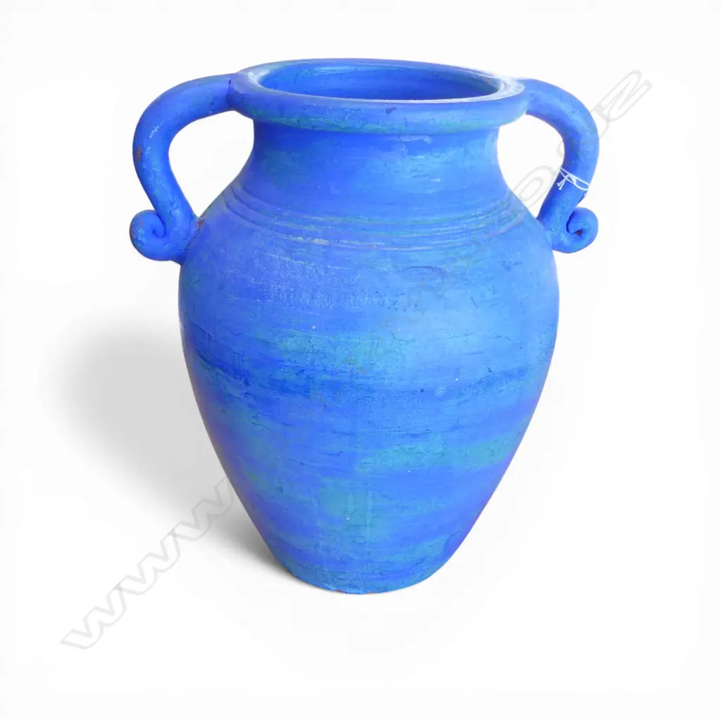BLUE TERRACOTTA VASE H.390mm Image 1++