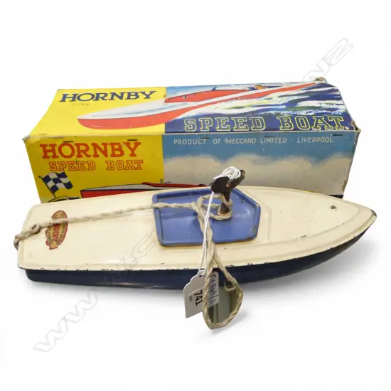 HORNBY SPEED BOAT, L.240mm + ORIG. BOX