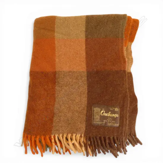 ONEHUNGA WOOL BLANKET, a few small marks