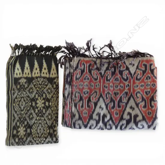 2 IKAT FABRICS LARGEST 2.9x1.85M