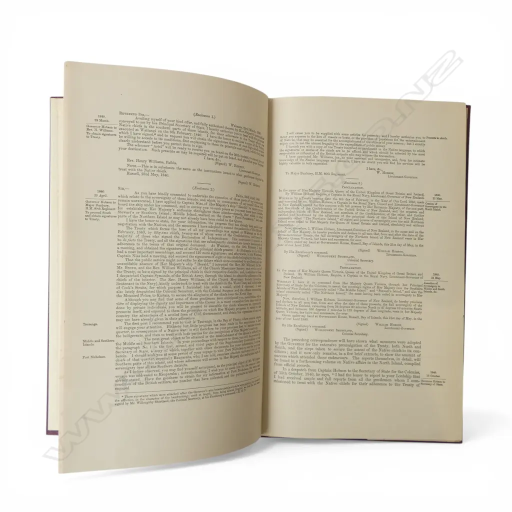 FACSIMILES OF THE DECLARATION OF INDEPENDENCE AND THE TREATY OF WAITANGI 1960 Image 1++