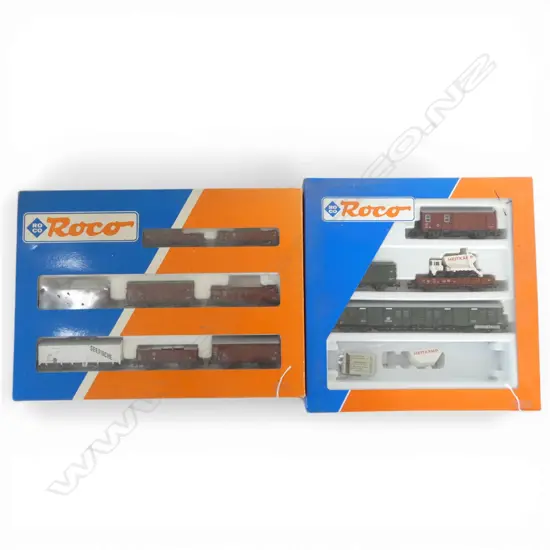 2 BOXED ROCO HO DB WAGON SETS 44002 & 44023 part complete