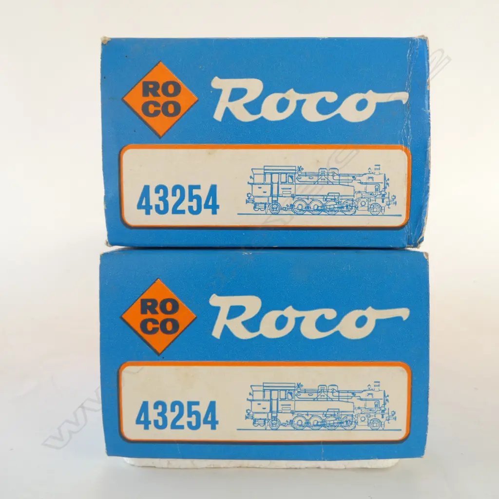2 BOXED ROCO HO DB STEAM LOCOMOTIVES BR 93 389 43254 Image 1++
