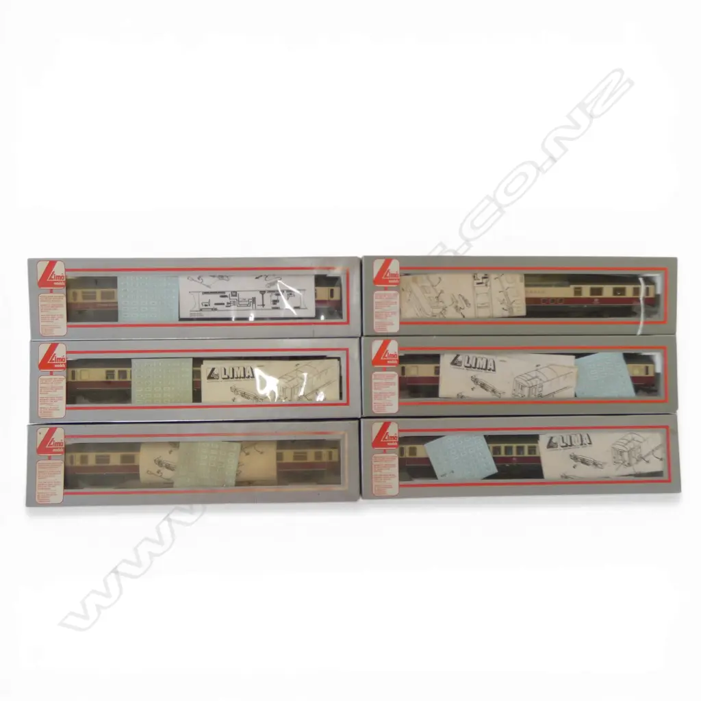 6 BOXED LIMA HO DB COACHES 309531K & 309532K Incl. RHEINGOLD + SPEISEWAGEN Image 1++