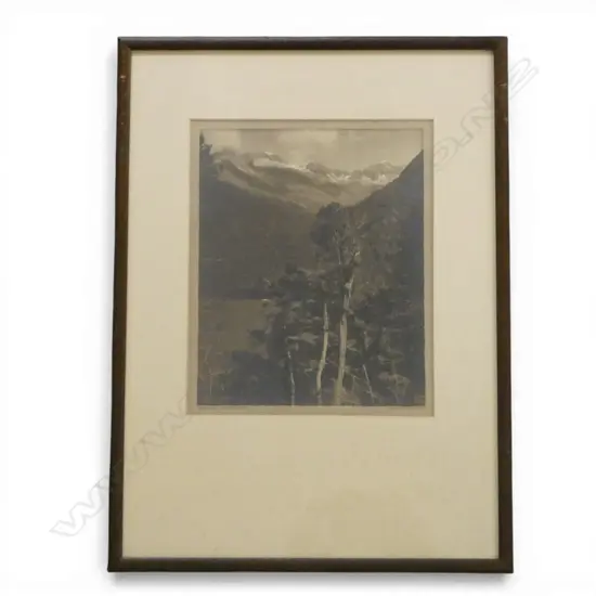 GEORGE CHANCE 'LAKE GUNN - EGLINTON VALLEY' SILVER GELATIN PRINT 275x220mm 