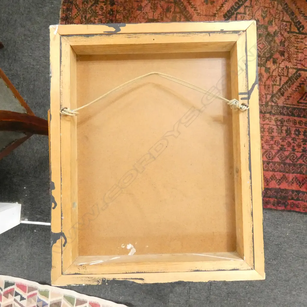 ARTIST UNKNOWN, ABSTRACT STILL LIFE, OIL ON BOARD, SIGNED & DATED 485x380mm Image 1++