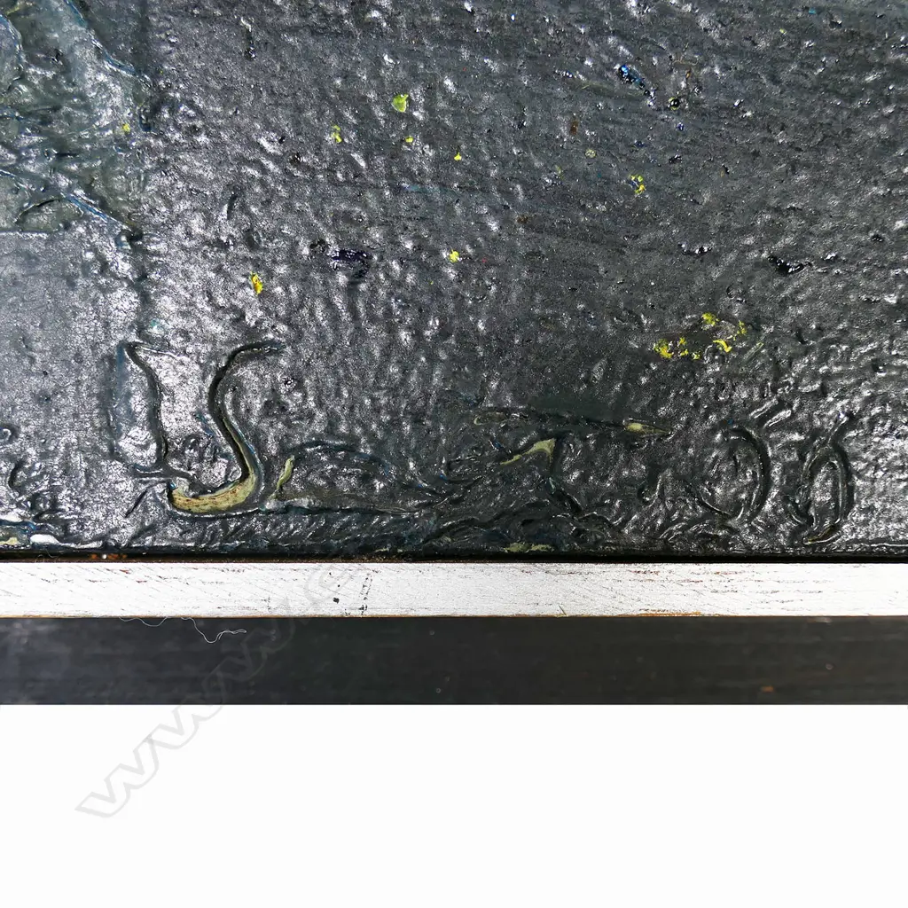 ARTIST UNKNOWN, ABSTRACT STILL LIFE, OIL ON BOARD, SIGNED & DATED 485x380mm Image 1++