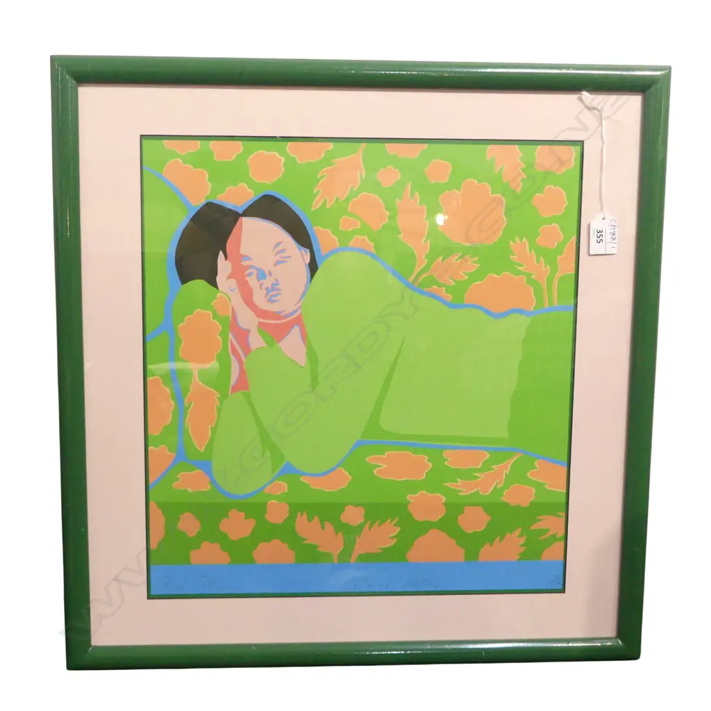 TOM MUTCH 'PINK DREAM' SCREEN PRINT 13/17 2-12-85 405x375mm Image 1++