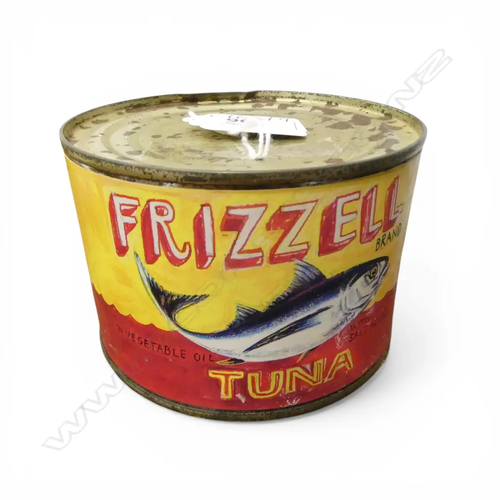 DICK FRIZZELL TUNA CAN 100mm dia Image 1++