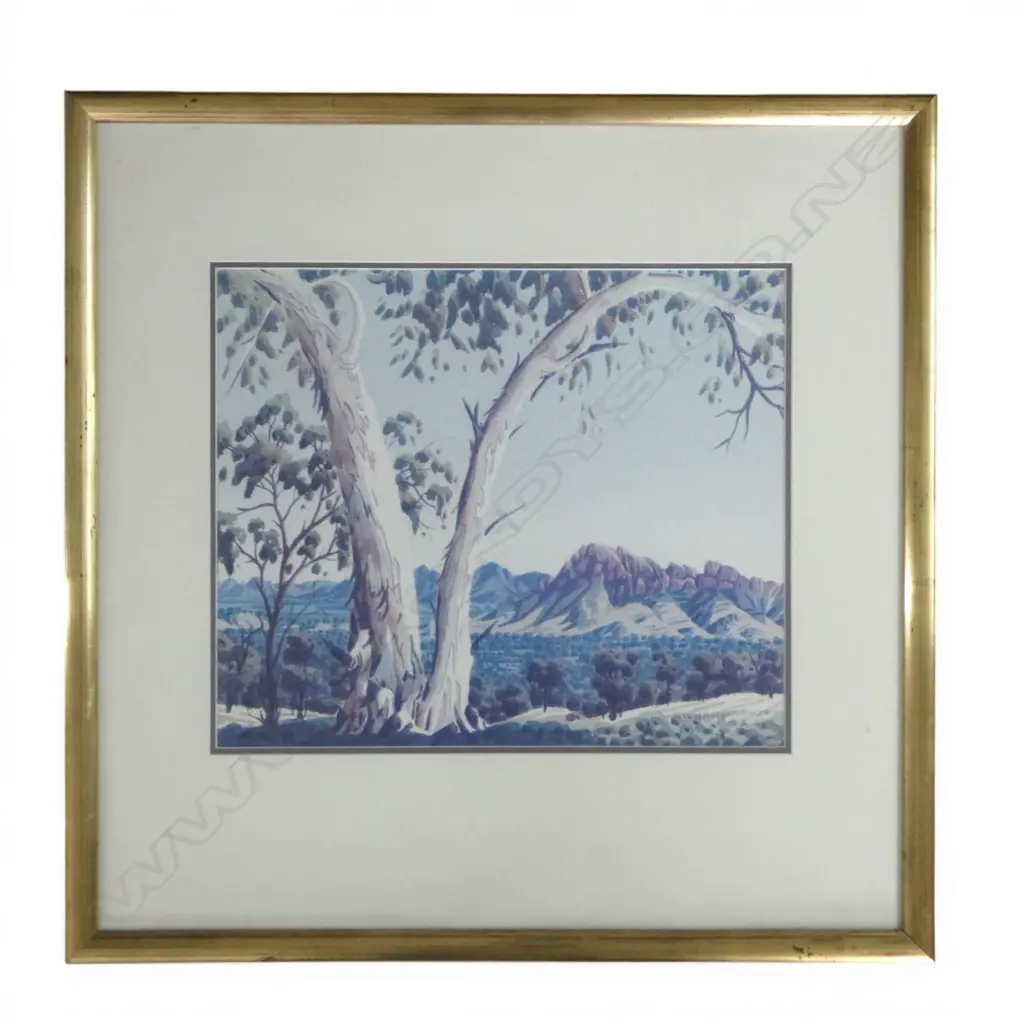 WALTER EBATARINJA 'A BLUE VALLEY' PRINT 380x455mm Image 1++