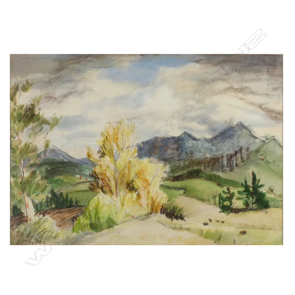 Elise Mourant (1921-1990) 'Pirongia Mountain', Image 1++