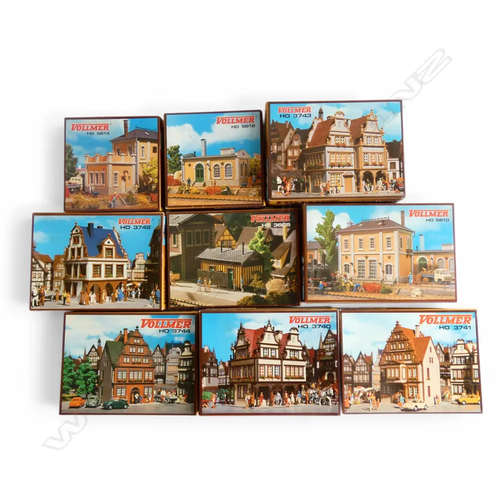 9 BOXED VOLLMER HO MODEL KITS... Image 1++