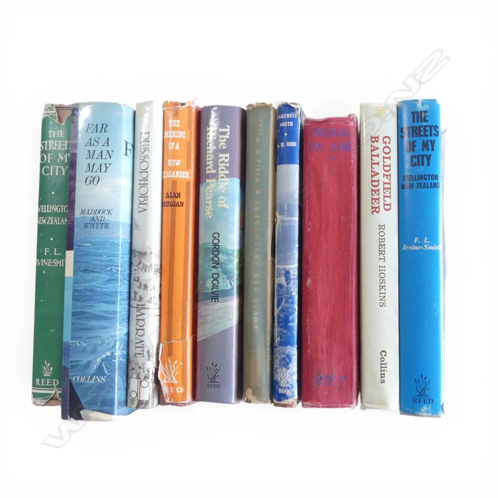 TEN VINTAGE NZ BOOKS – WELLINGTON, GOLDFIELDS, NZERS, FARTHEST SOUTH ETC Image 1++