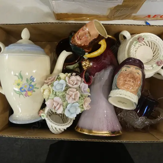 ASST. CHINA, PORCELAIN & GLASS