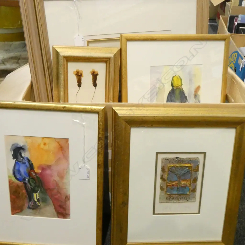 GROUP OF ABSTRACT ARTWORKS INC. JAMES LOX & VERITY KNOLLEYSIDES  Image 1++