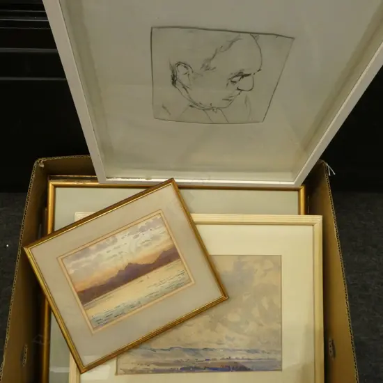 ASST. ARTWORKS, MID 20thC WCs: Eldred Wisdom, Percival Potter etc