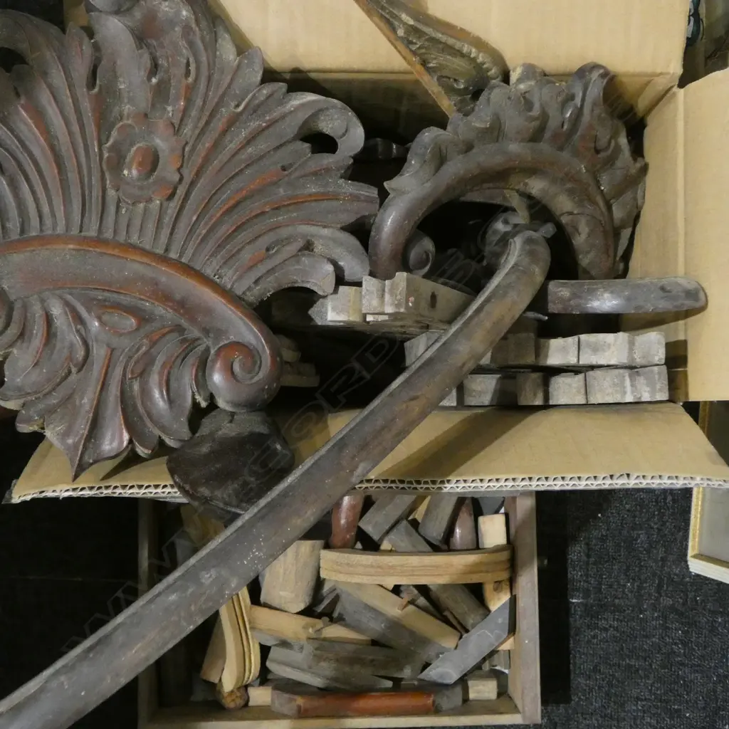 ASST. ANTIQUE FURNITURE WOODEN TRIM (BOX & DRAWER) Image 1++