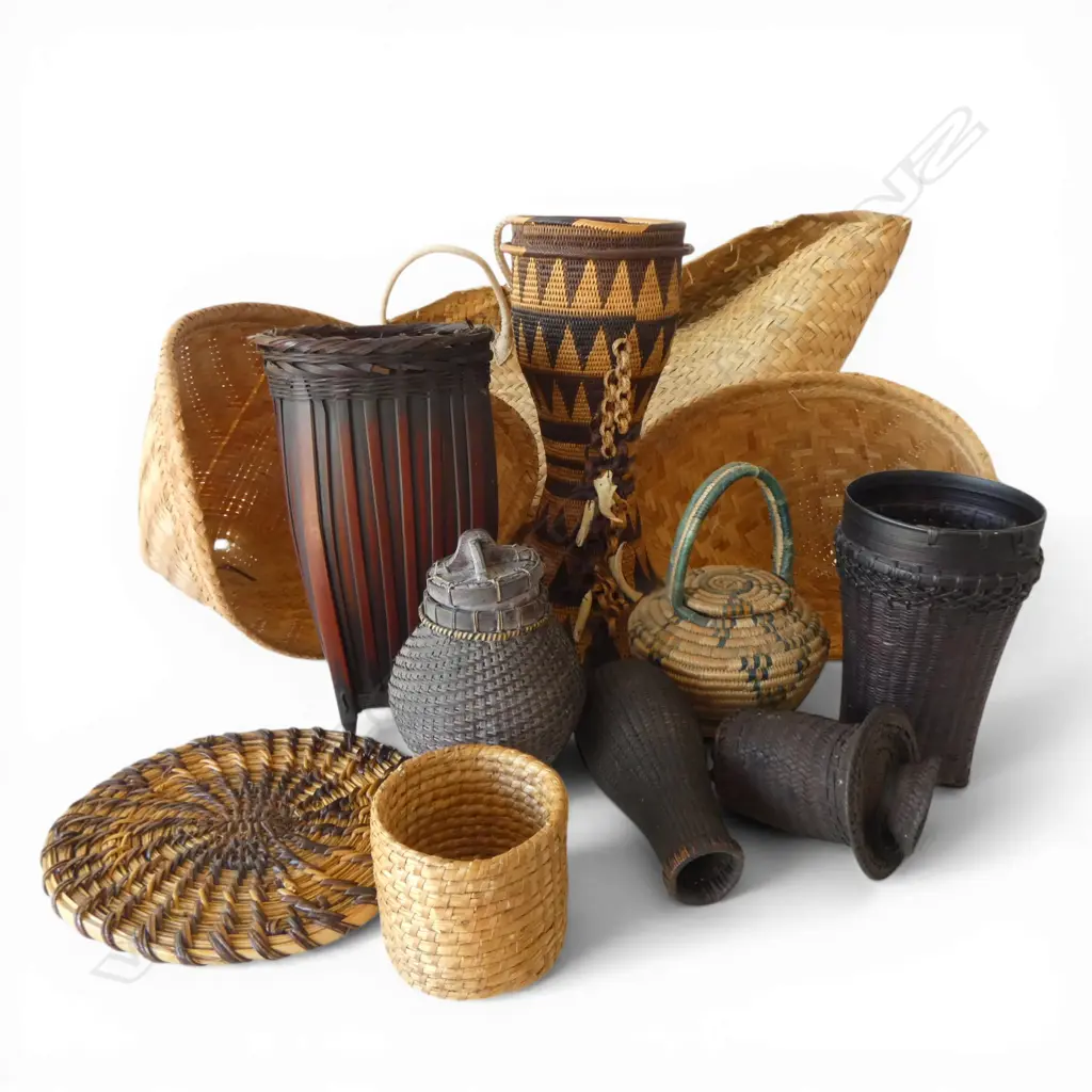 ASST. TRIBAL WOVEN PIECES IN LG CARRY BAG W.1000mm Image 1++