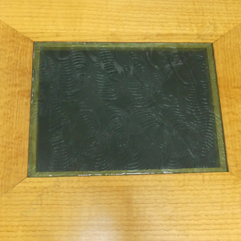 COFFEE TABLE BY TERRY NEALE FURNITURE, TOP FASTIAGATA, LEGS QUARTER SAWN WALNUT 815x1135x410mm Image 1++